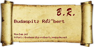 Budaspitz Róbert névjegykártya