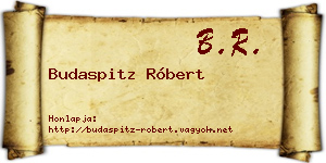 Budaspitz Róbert névjegykártya