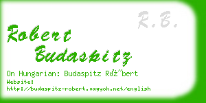 robert budaspitz business card
